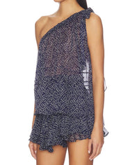 ISABEL MARANT Loeva Top in midnight - women's tank top - detail view