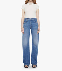 Mother - Mid Rise Lasso Sneak Wide Leg Jeans