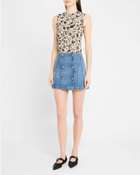 Ulla Johnson Ines Sleeveless Top in white gardenia - women's tank top - alternate view