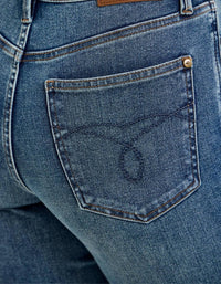 Judy Blue - Dottie Wide Crop Jeans