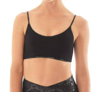 MAAJI Reversible Low Impact Sports Bra in onyx ceci - women's intimate - detail view