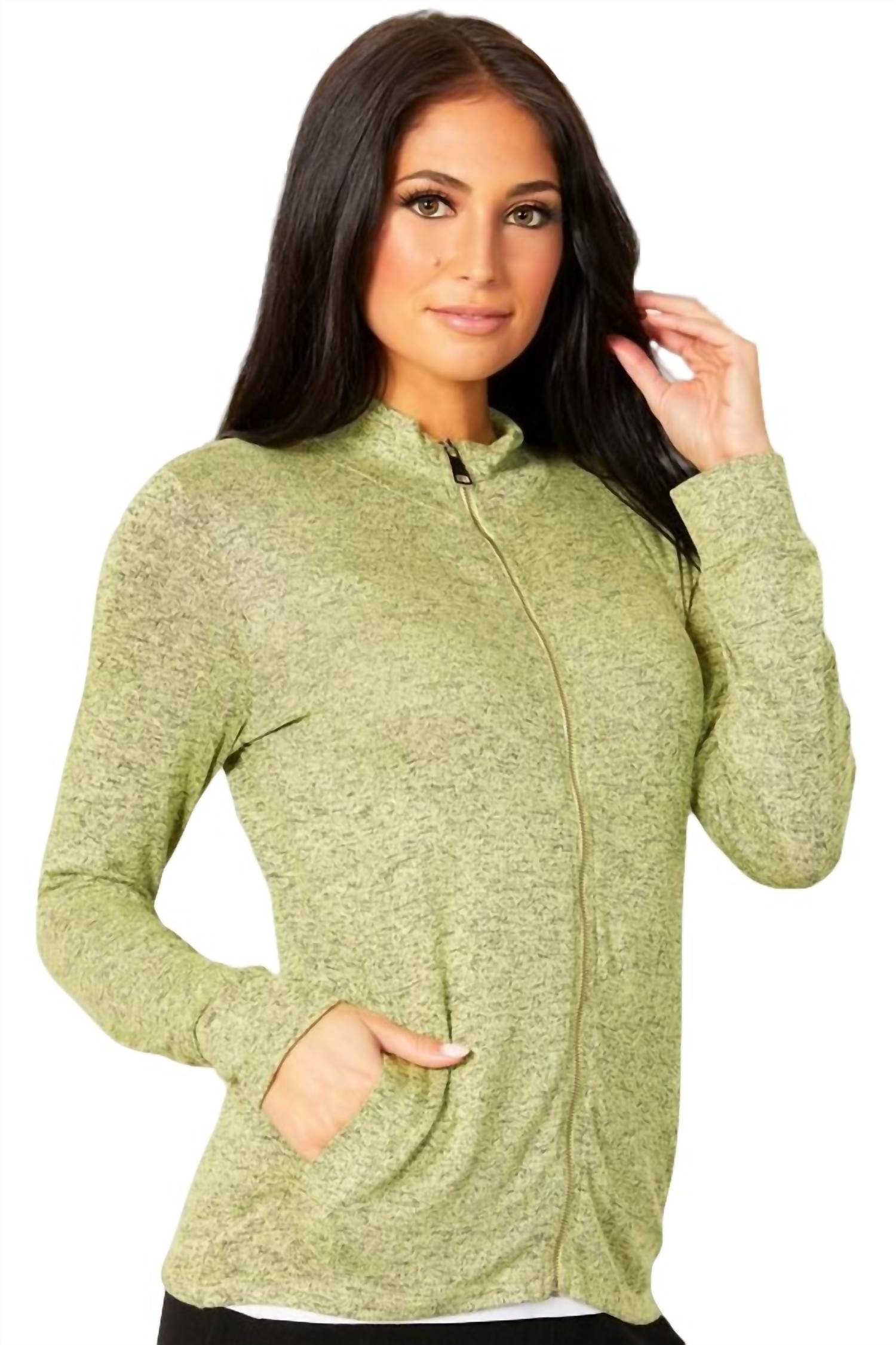 Melange Zip Jacket