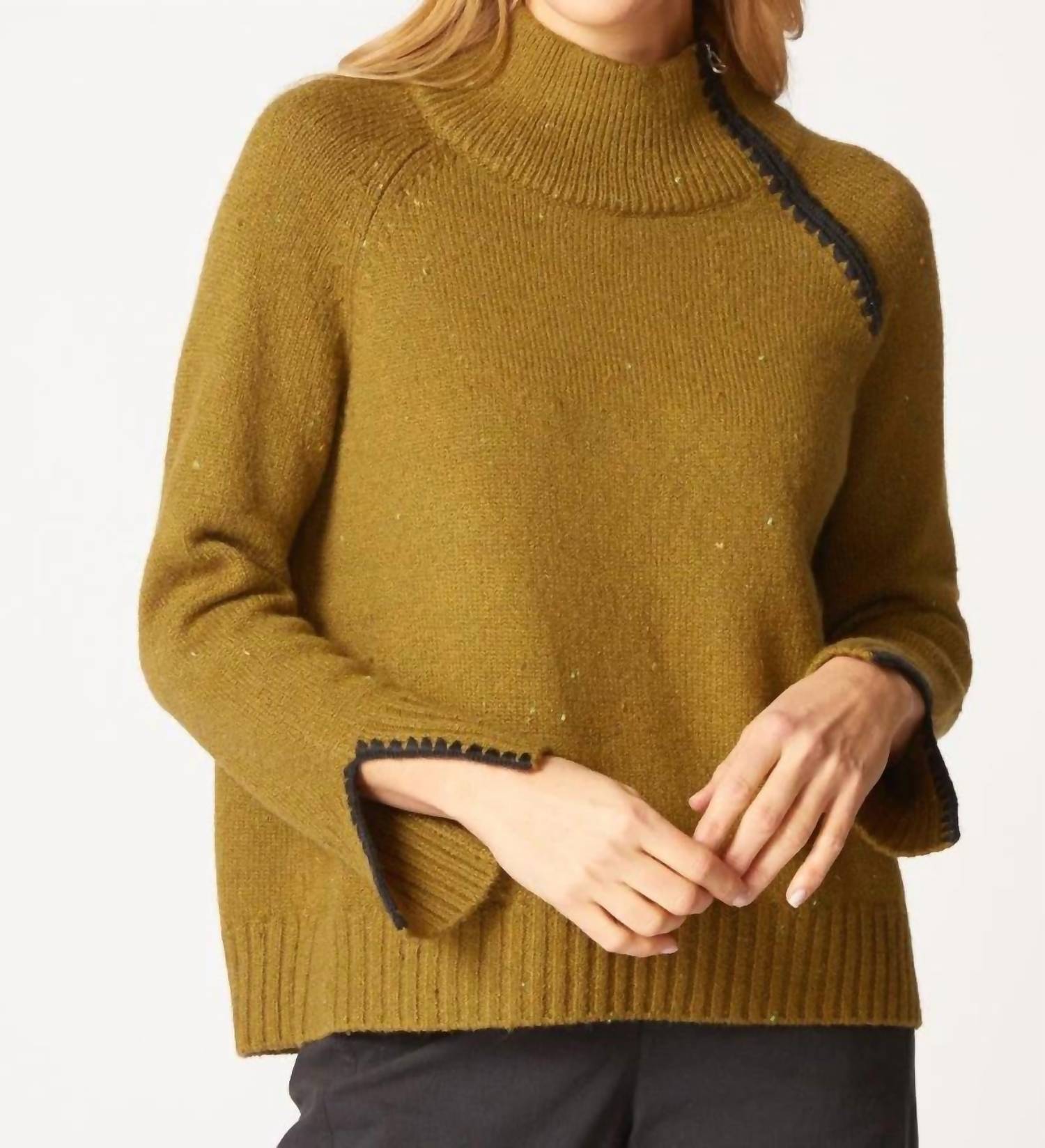 Habitat - Harvest Tweed Zip Neck Sweater