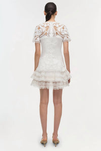 Simkhai - Signature Paislee Lace Cocktail Mini Dress