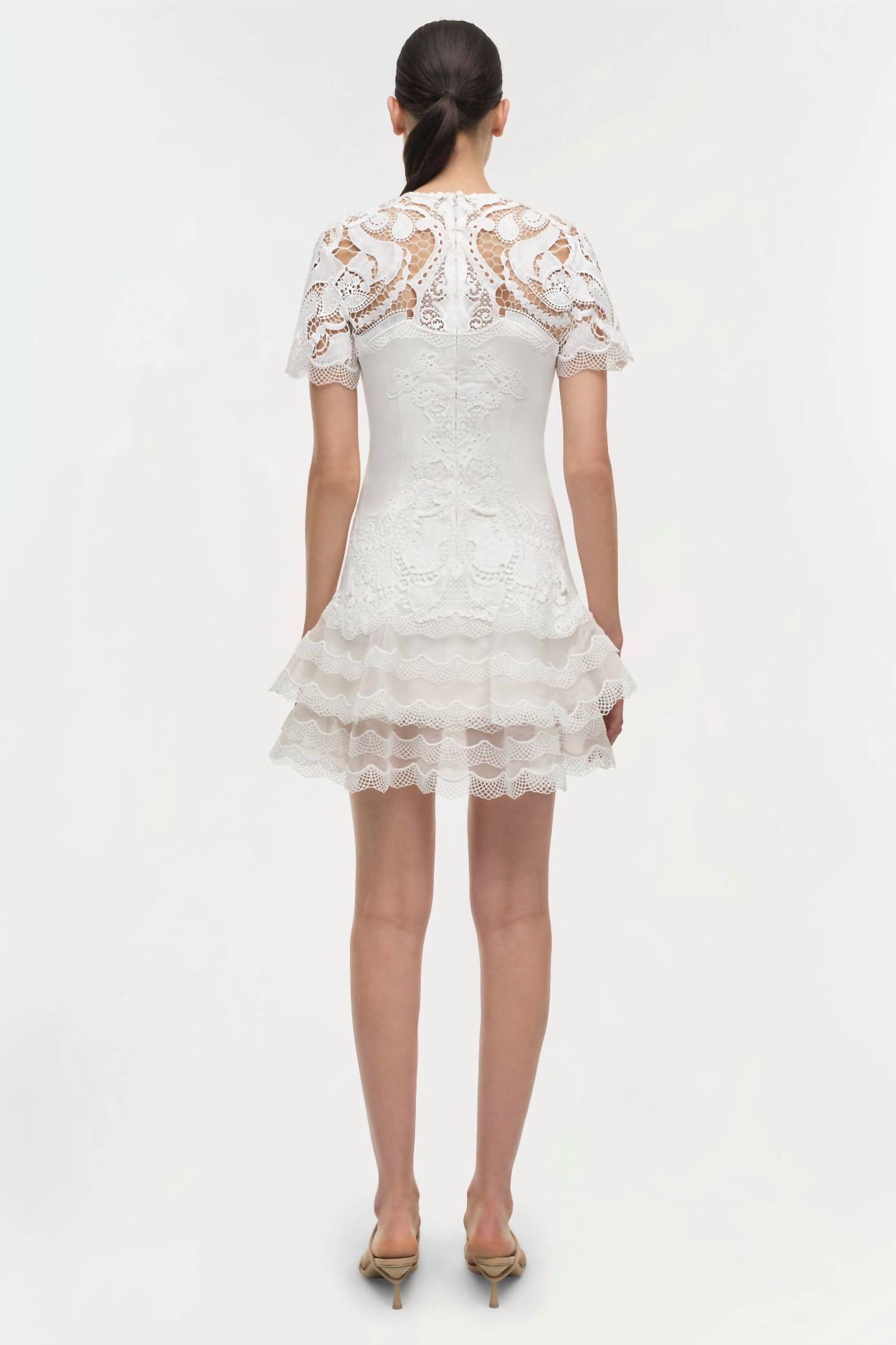 Simkhai - Signature Paislee Lace Cocktail Mini Dress