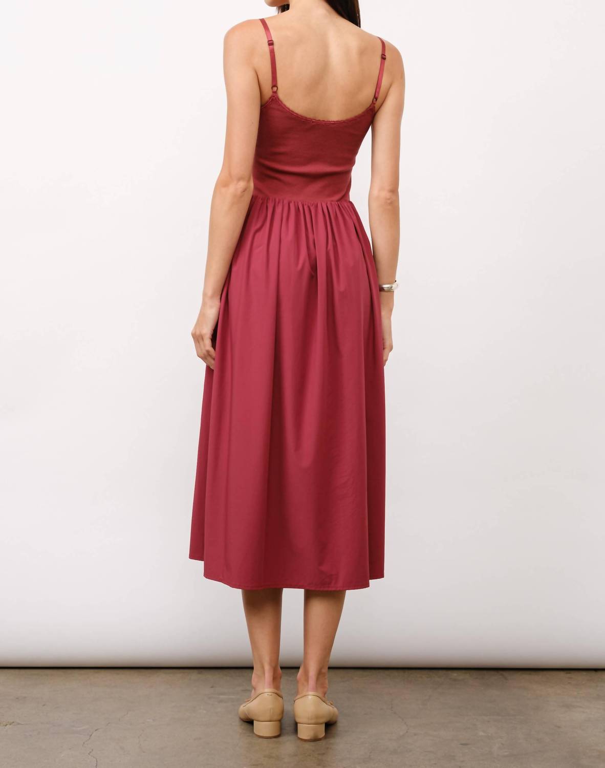 Loucia - Chloe Contrast Rib Midi Dress