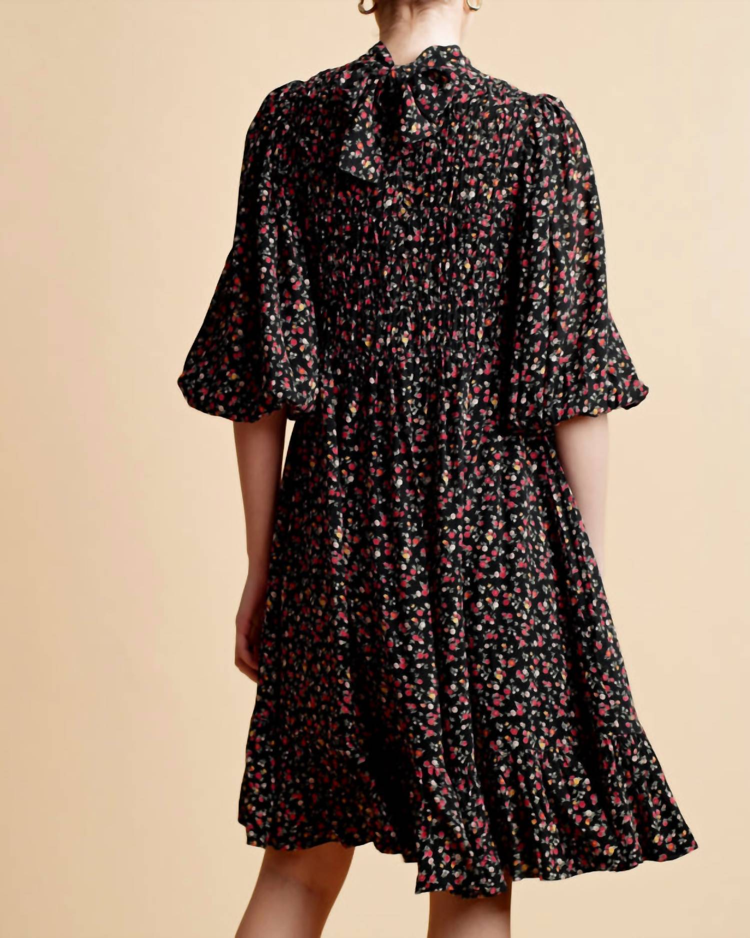 Bytimo - Women's Drapy Georgette Mini Dress