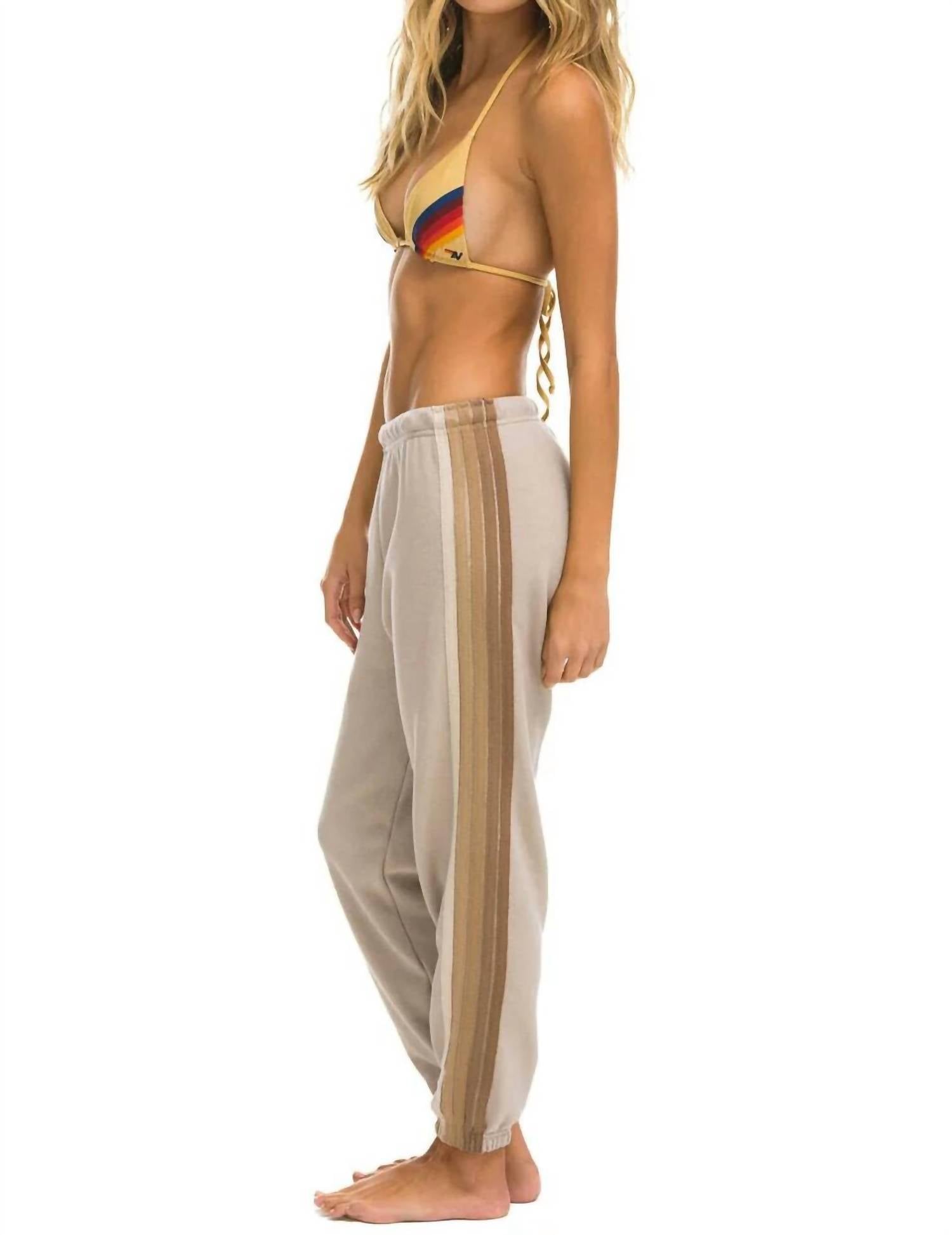 Aviator Nation - Stripe Pull On Sweatpants