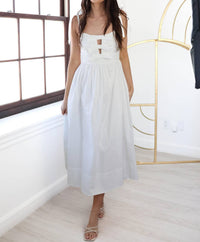 Astr - Helia Bow Front Midi Dress