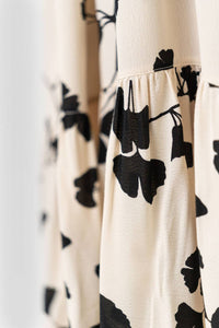 Bitte Kai Rand - Gingko Leaves Flounce Dress - Plus Size