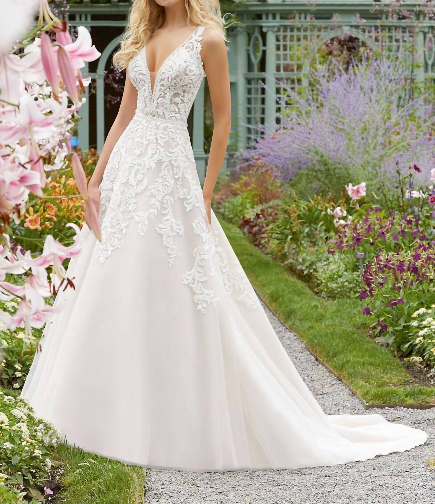 Morilee - Parthenia Beaded Neckline Dress