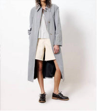 Frnch - Nelcy Pinstripe Trench Coat