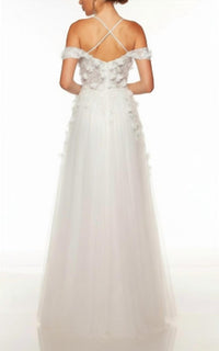 Alyce Paris - Cold Shoulder A-Line Dress