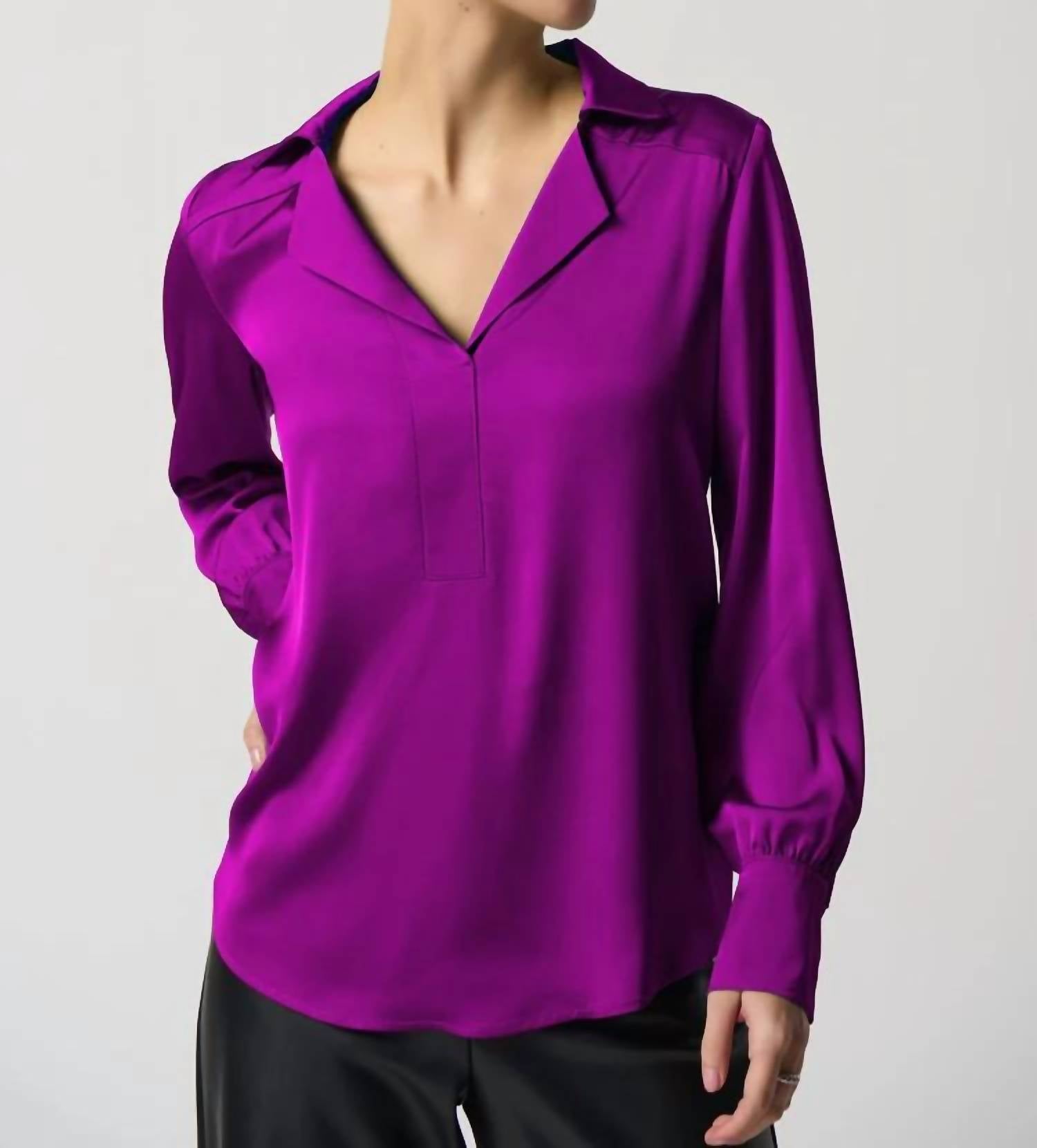 Joseph Ribkoff - Notched Collar Top