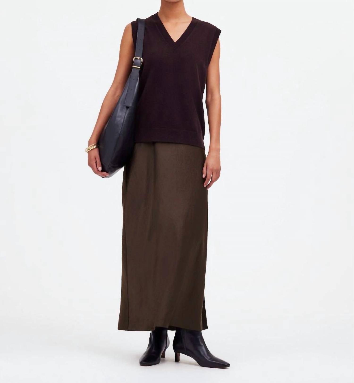 Madewell - Satin Maxi Slip Skirt