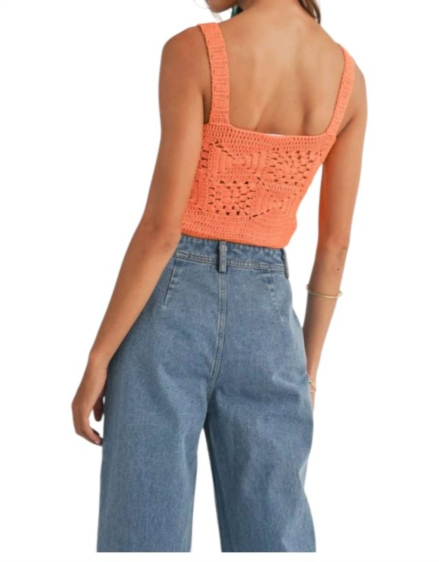Sage The Label - Quinn Crochet Crop Top