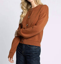 Thread & Supply Eliza Knit Cardigan in rust - women's cardigan - view 4