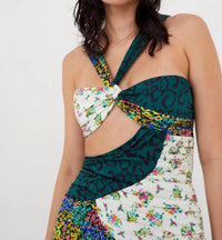 for Love & Lemons Darlene Mixed Pattern Dress in multi - women's dress - view 4