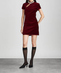 vanessabruno The Cerise Mini Dress - women's dress - view 4