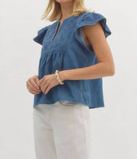 Entro - Jenna Denim Top