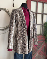 ARIAT Snakeskin Blazer in brown python - women's jacket - view 9