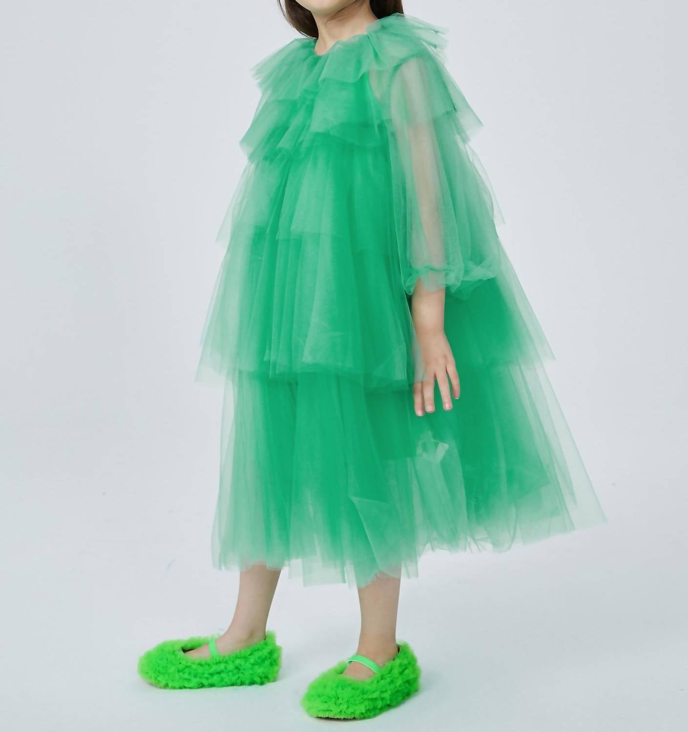 Girl's Ruffles Layers Dress