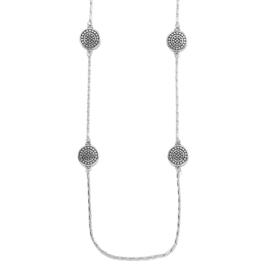Brighton - Woman's Pebble Round Reversible Long Necklace