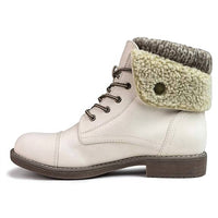Cliffs by WHITE MOUNTAIN Women's Duena Boots in white - women's shoe - detail view