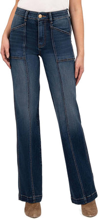Kut From The Kloth - Jodi High-rise Wide Leg Front Patch Pockets Jean