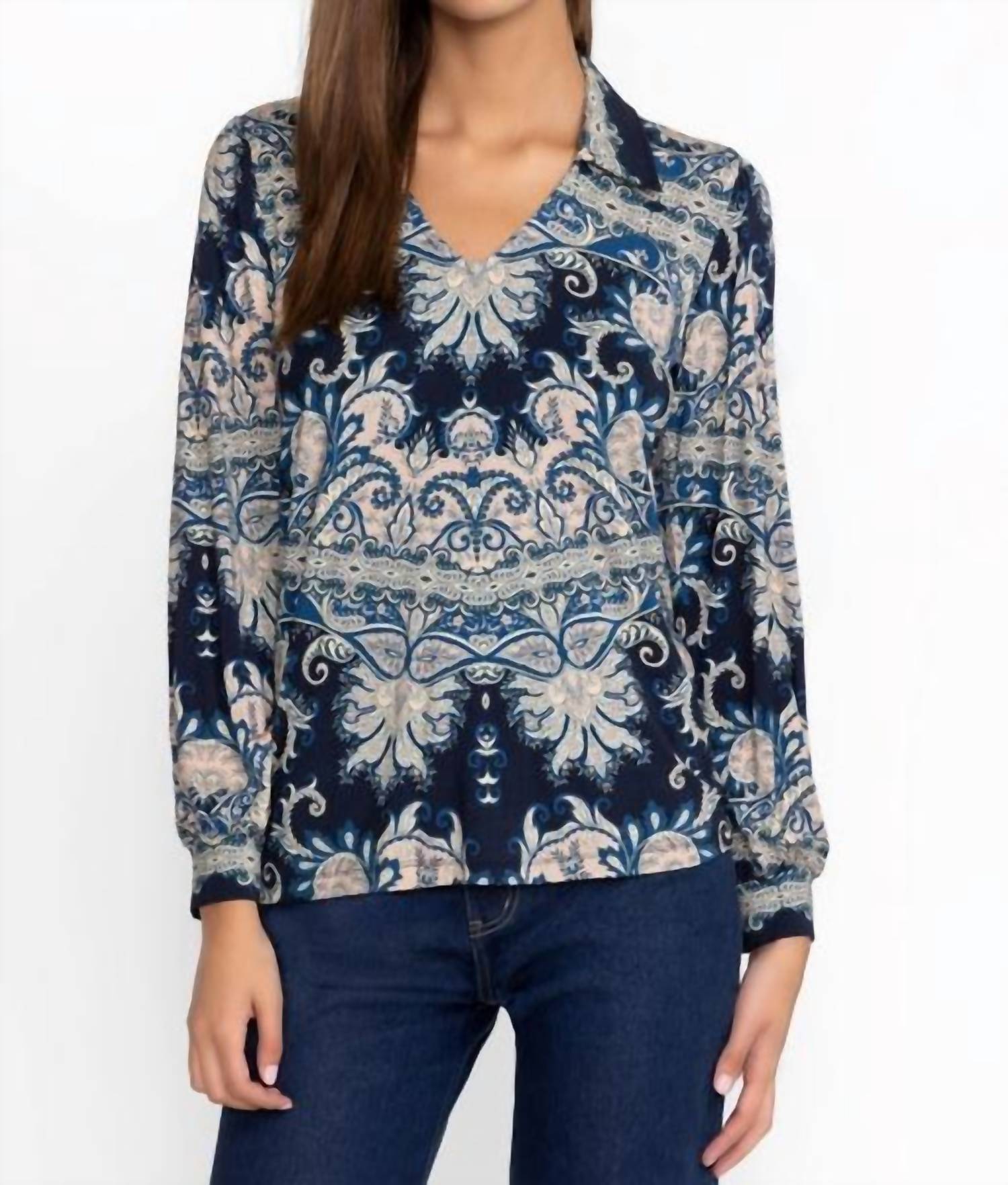 Johnny Was - JANIE FAVORITE PUFF SLEEVE POLO