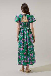 Sugarlips - Women's Julia Floral Pleated Maxi Dress