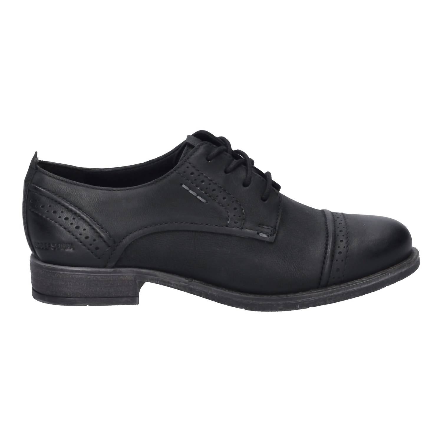 JOSEF SEIBEL Women's Sienna 12 Oxford Shoes in black - women's flats - detail view