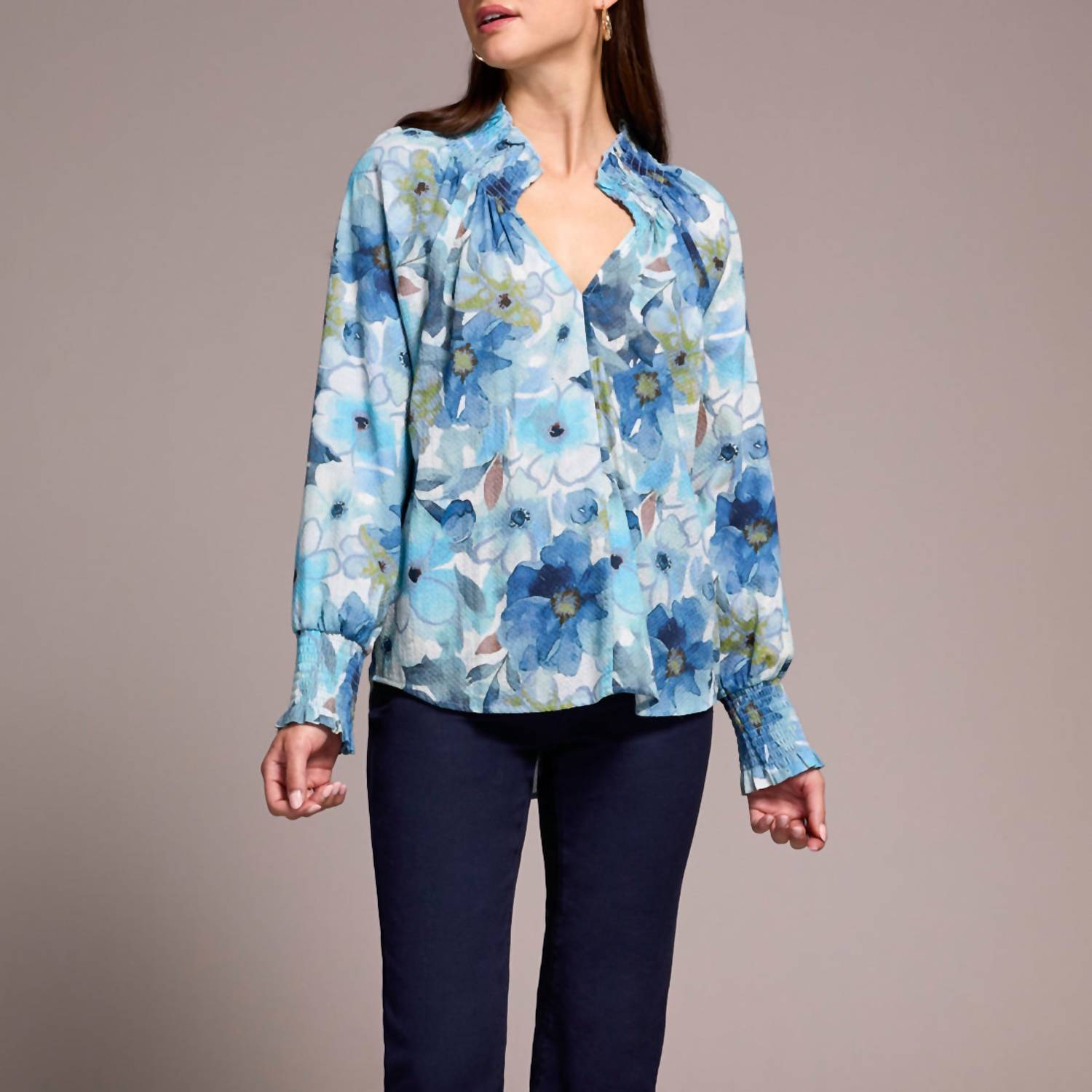 Tribal - Floral Textured Blouse