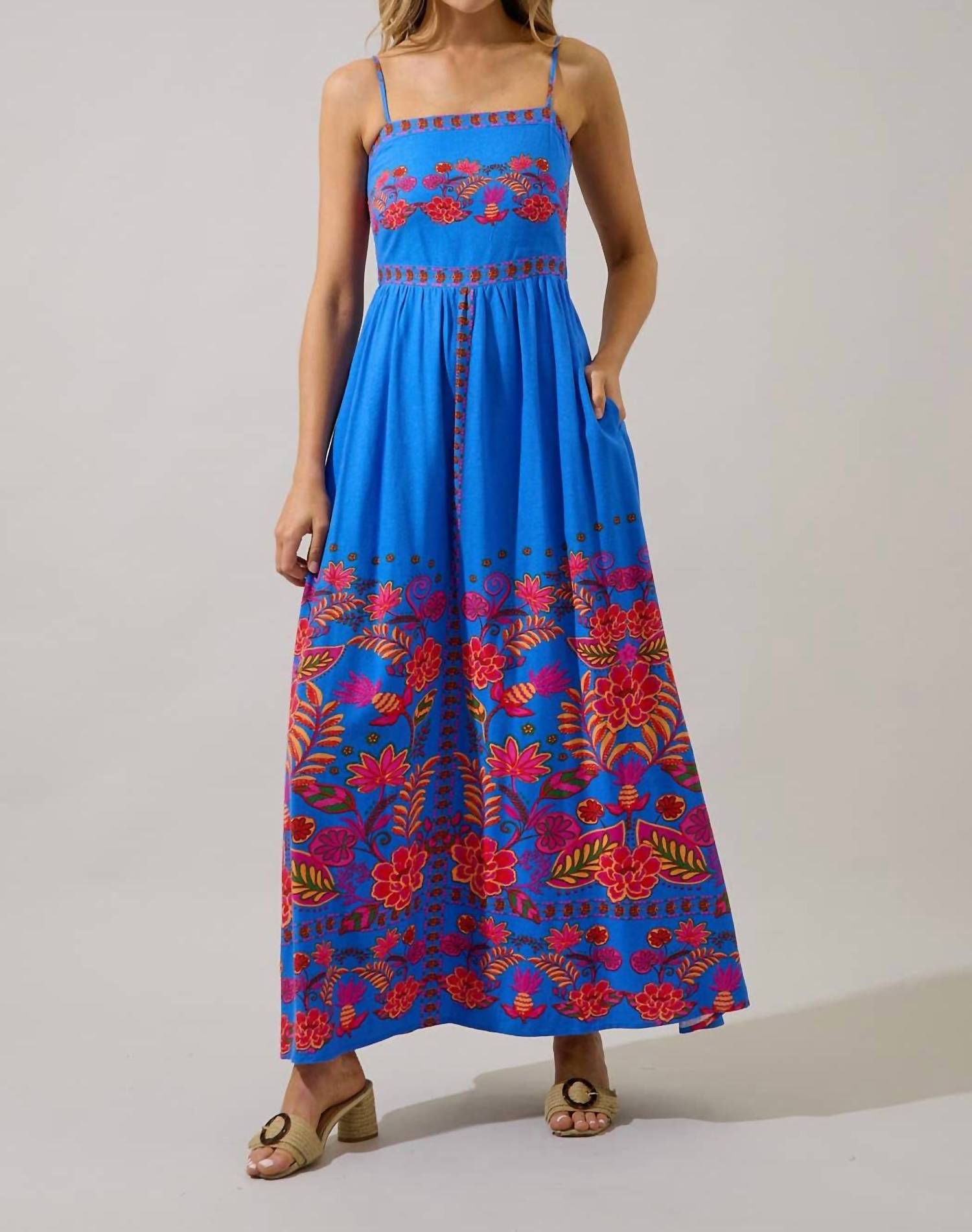 Sugarlips - Maline Linen Maxi Dress