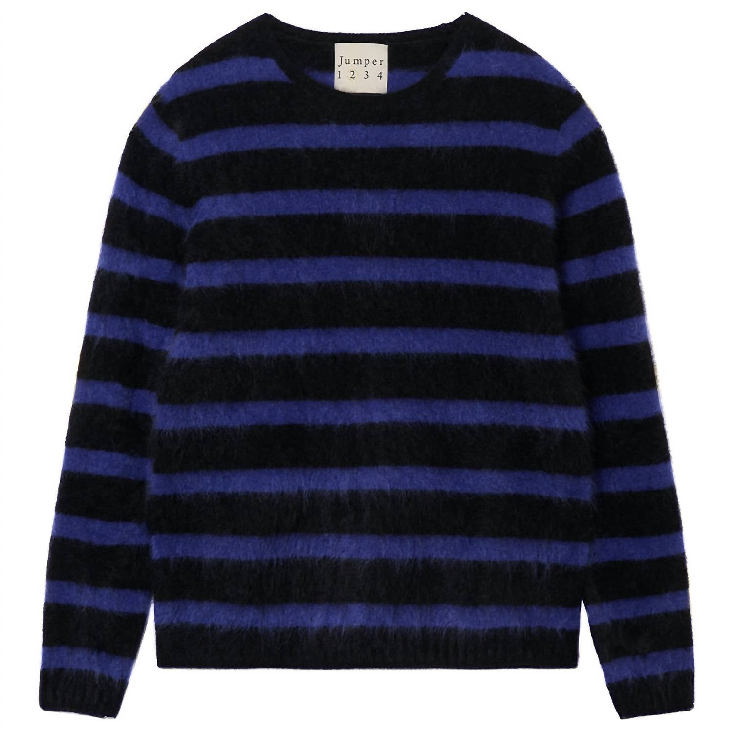 Jumper1234 - Blended Stripe Crew Sweater