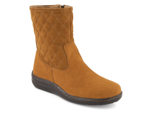Andrea - Women's Peachskin Touch Quilted Boots