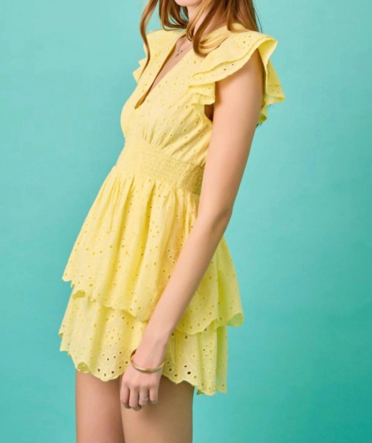 Day + Moon - Eyelet Romper Dress