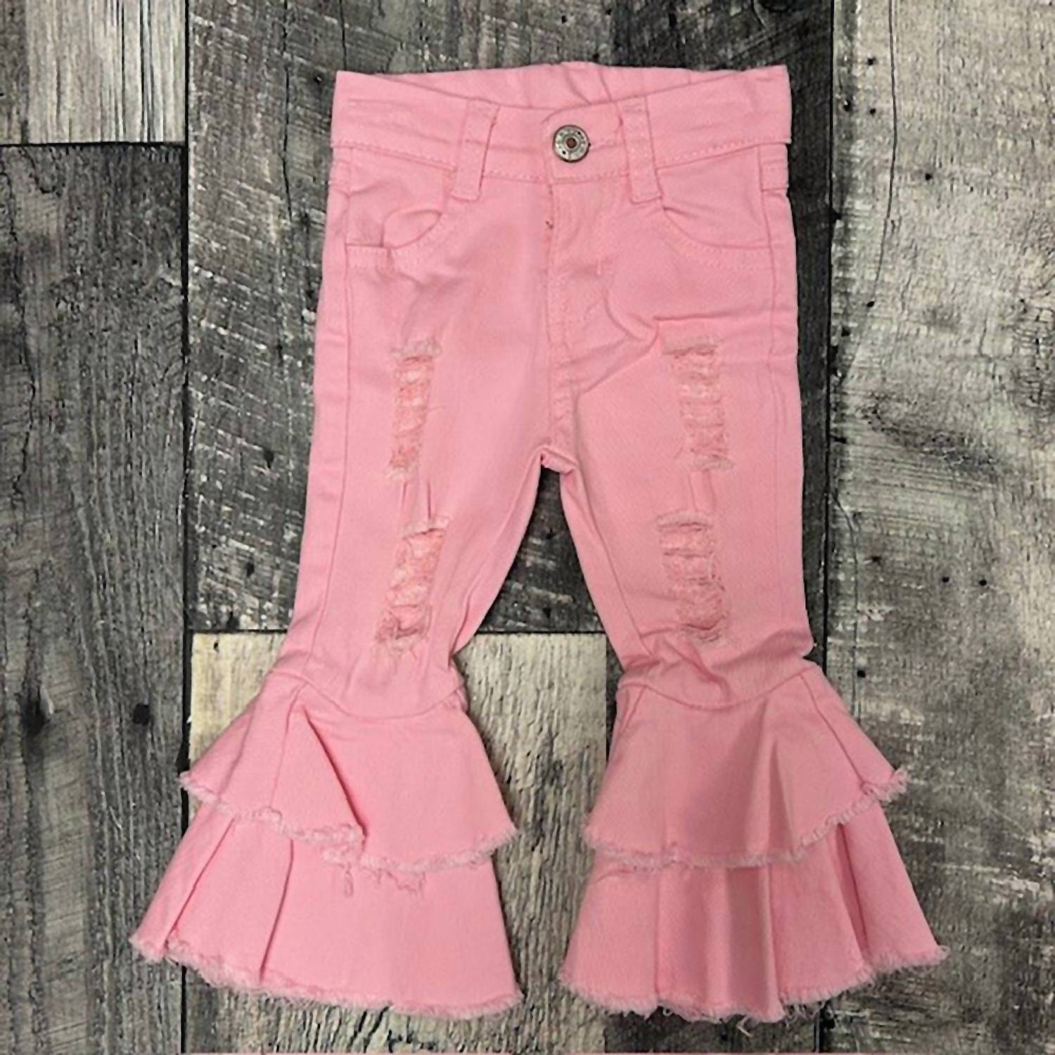 Bratti Mati - Infant Toddler Double Bell Bottom Jean