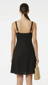 Vava - Applique Linen Dress