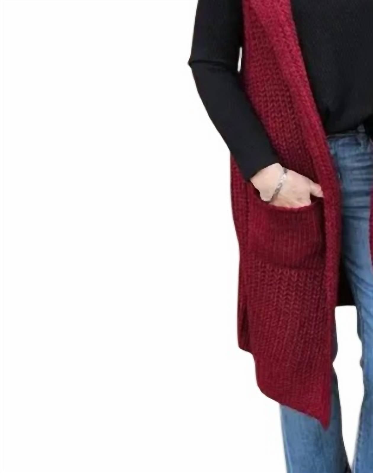 Tempo Paris - Long Knit Vest