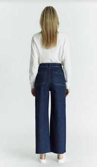 Oat New York - Women's Pocket Wide Leg Hi Rise Jeans