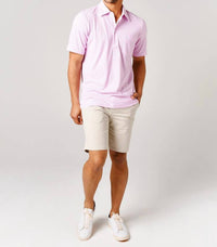 Criquet Performance Players Shirt in lee stripe pink - men's shirt - view 4