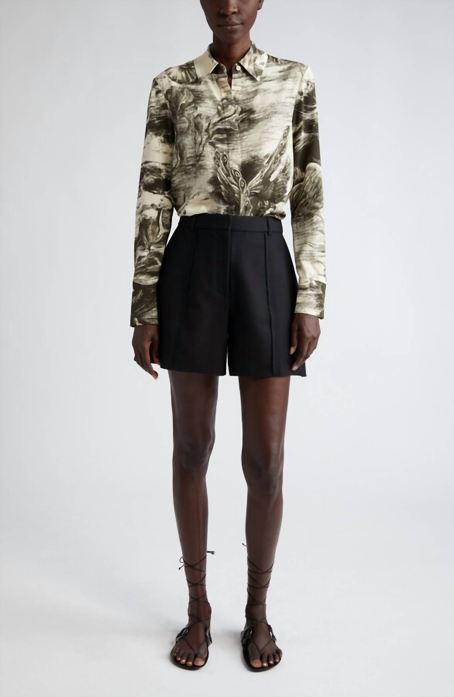 Jason Wu - Oceanscape Slim Button Down Top