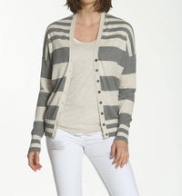 Label+Thread - Women's Striped Cotton Cardigan