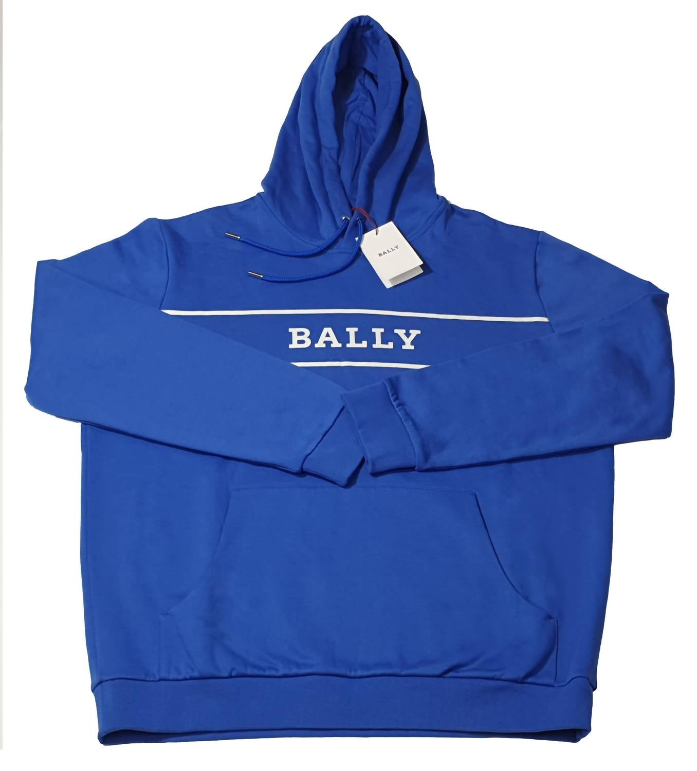 BALLY Unisex Hooded Sweatshirt in blue - men's shirt - alternate view