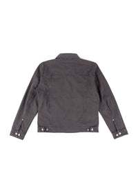 Iron & Resin Men's 1st Gen Bull Denim Rambler Jacket in charcoal - men's jacket - detail view