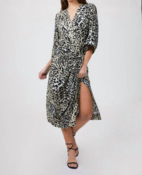 DROP WAIST KIMONO DRESS