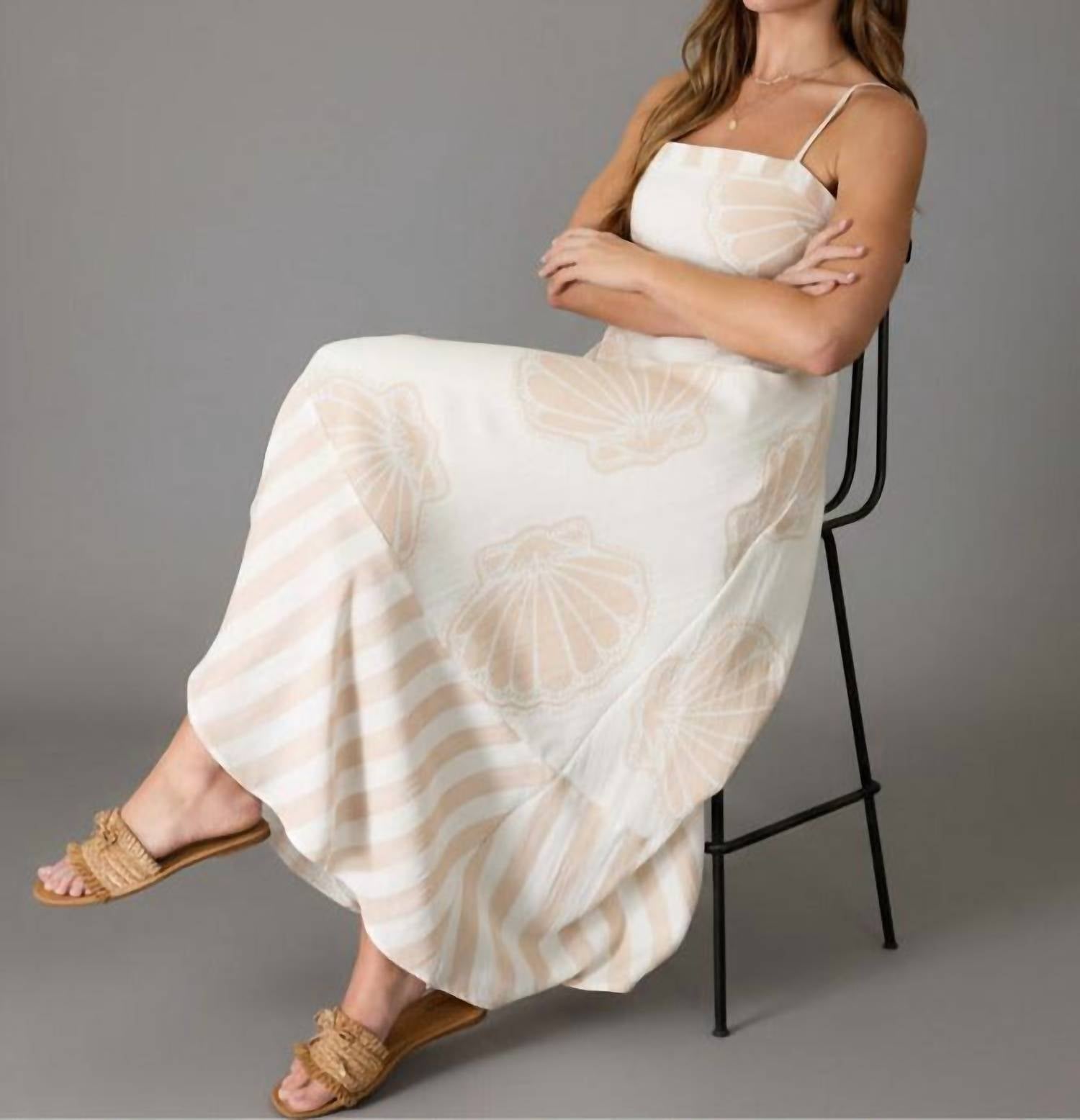 Blu Pepper - Sandy Shores Seashell Maxi Dress