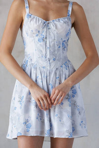 Storia - Floral Corset-style Mini Dress