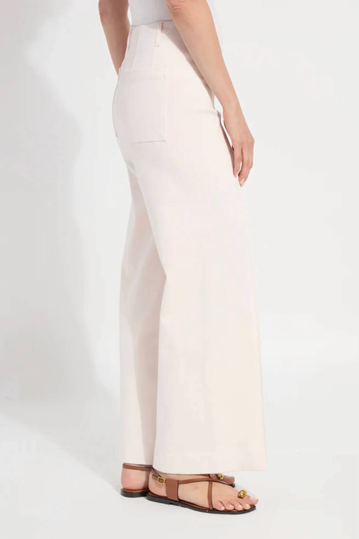 Lysse - Nova High Waist Pintuck Wide Leg Jeans